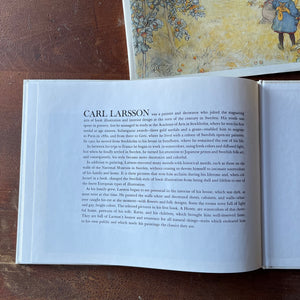 A Farm Written by Lennart Rudstrom with illustrations by Carl Larsson-a depiction of 1800's farm life-vintage book-view of the bio of Carl Larsson