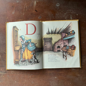 vintage children's picture book - A Mother Goose ABC In a Pumpkin Shell written & illustrated by Joan Walsh Anglund - view of full-color illustrations for the letter D