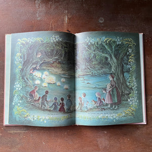vintage children's picture book - A Time to Keep The Tasha Tudor Book of Holidays written and illustrated by Tasha Tudor - view of the full-page illustrations as only Tasha Tudor can do