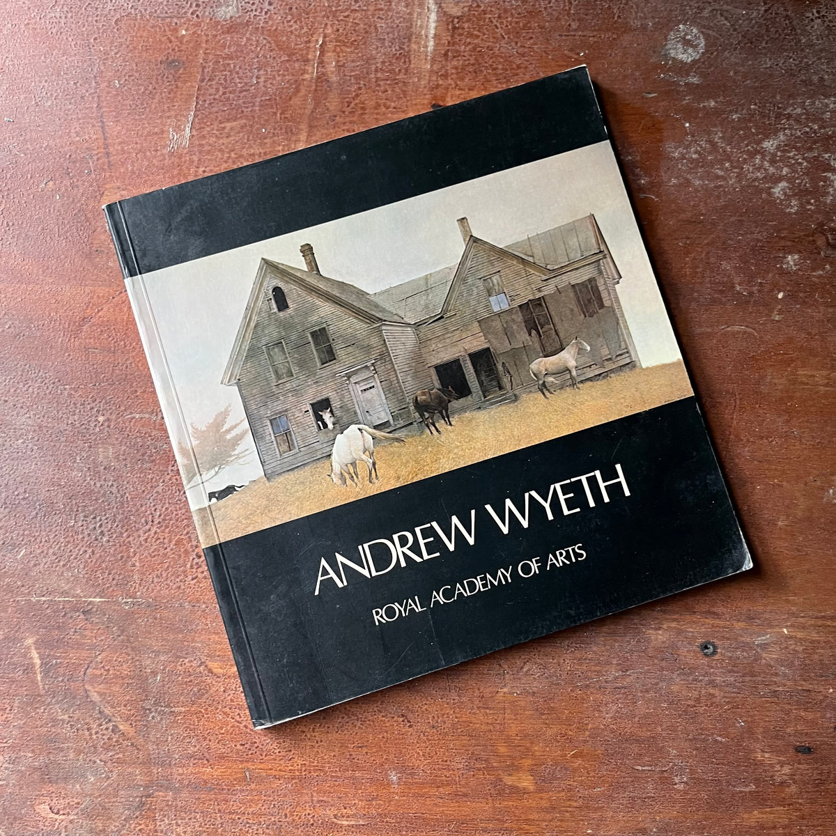 vintage art book, Andrew Wyeth Royal Academy of the Arts 1980 Exhibition, London Book - view of the front cover