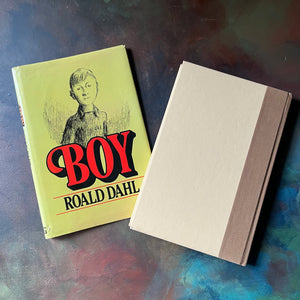 Boy by Roald Dahl-autobiography-vintage children's non-fiction book-view of the back cover