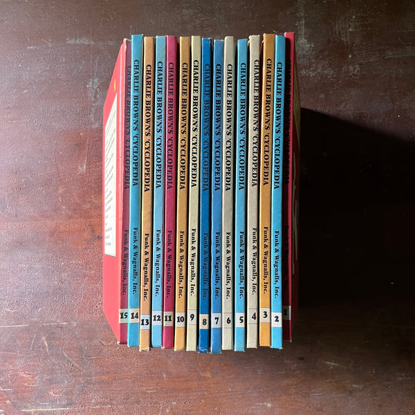 Charlie Brown's 'Cyclopedia Complete 15 Book Set - Log Cabin Vintage