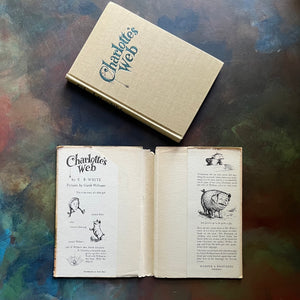 Stated First Edition of Charlotte's Web by E. B. White with Illustrations by Garth Williams