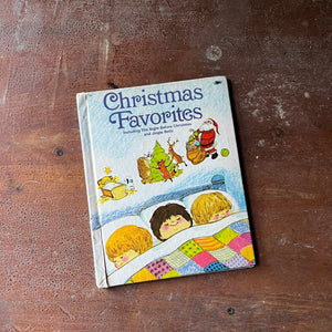 vintage children's storybook, vintage Christmas - Christmas Favorites a 1978 Wonder Book - view of the front cover