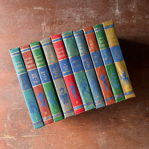 Collier's Junior Classics Young Folks Shelf of Books - 1962 First Printing - Complete 10 Volume Set