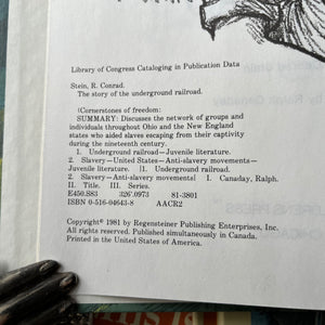 Cornerstones of History 34 Volume Book Set Published for Weekly Reader Books-Vintage United States History Books for Children-perfect to complement your homeschool curriculum-view of the view of the copyright page