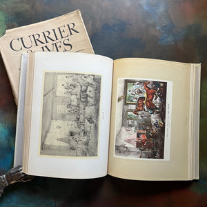 Currier & Ives Printmakers to the American People by Harry T. Peters-antique art books-antique prints-view of the plates within the pages