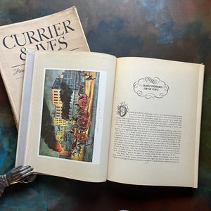 Currier & Ives Printmakers to the American People by Harry T. Peters-antique art books-antique prints-view of the text within the pages