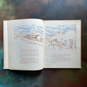Down Down The Mountain written and illustration by Ellis Credle-vintage children's picture book-award winning book-view of the illustrations
