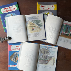 Edward Ardizzone Book Set-Little Tim and the Brave Sea Captain, Tim to the Rescue & Tim and Charlotte-vintage children's picture books-view of the copyrights