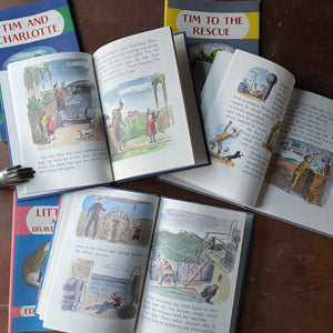 Edward Ardizzone Book Set-Little Tim and the Brave Sea Captain, Tim to the Rescue & Tim and Charlotte-vintage children's picture books-view of the illustrations in full color