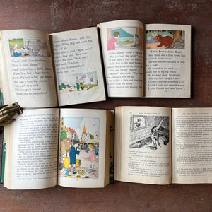 Elson--Gray Basic Readers Vintage School Book Set of 4 Books-view of the illustrations found in each book