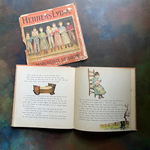 Henner's Lydia-story and pictures by Marguerite De Angeli-antique children's picture book-living history book-view of the illustrations