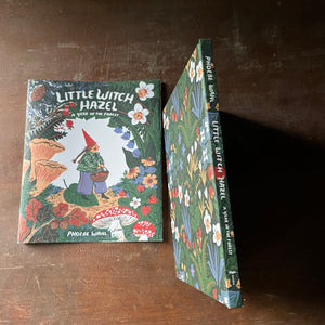 children's picture book, modern fairy tale - Little Witch Hazel A Year in the Forest story and illustrations by Phoebe Wahl - view of the spine