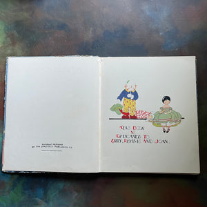 Mother Goose by Fern & Frank Peat-A 1929 Saalfield Publishing Company Edition-vintage children's nursery rhymes-view of the copyright & dedication pages