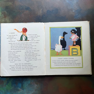 Mother Goose by Fern & Frank Peat-A 1929 Saalfield Publishing Company Edition-vintage children's nursery rhymes-view of the illustrations