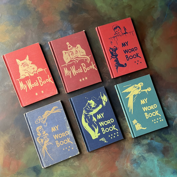 Set of 6 My Word Book Vintage Spelling School Books by Lyons & Carnaha ...