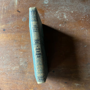 vintage children's chapter book, vintage adventure book for girls - Nancy Drew Mystery Stories #2 The Hidden Staircase by Carolyn Keene Tweed Cover - view of the spine