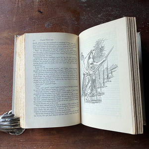 Junior Deluxe Editions Book, vintage children's chapter book - Oliver Twist written by Charles Dickens with illustrations by Lawrence Beall Smith - view of the full-page illustrations