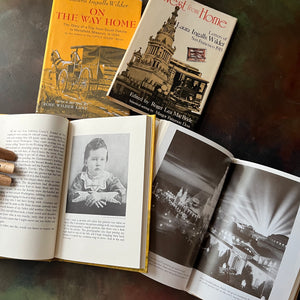 On the Way Home & West From Home by Laura Ingalls Wilder-Little House on the Prairie Series-vintage biography-vintage diary-view of the photographs