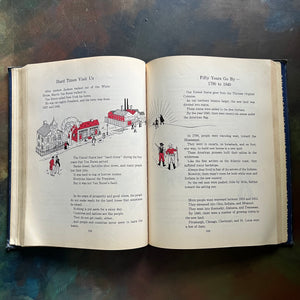 Our America written & illustrated by Herbert Townsend-The Story of Our Country:  How it Grew from Little Colonies to a Great Nation-vintage children's history book/textbook-view of the illustrations within the pages