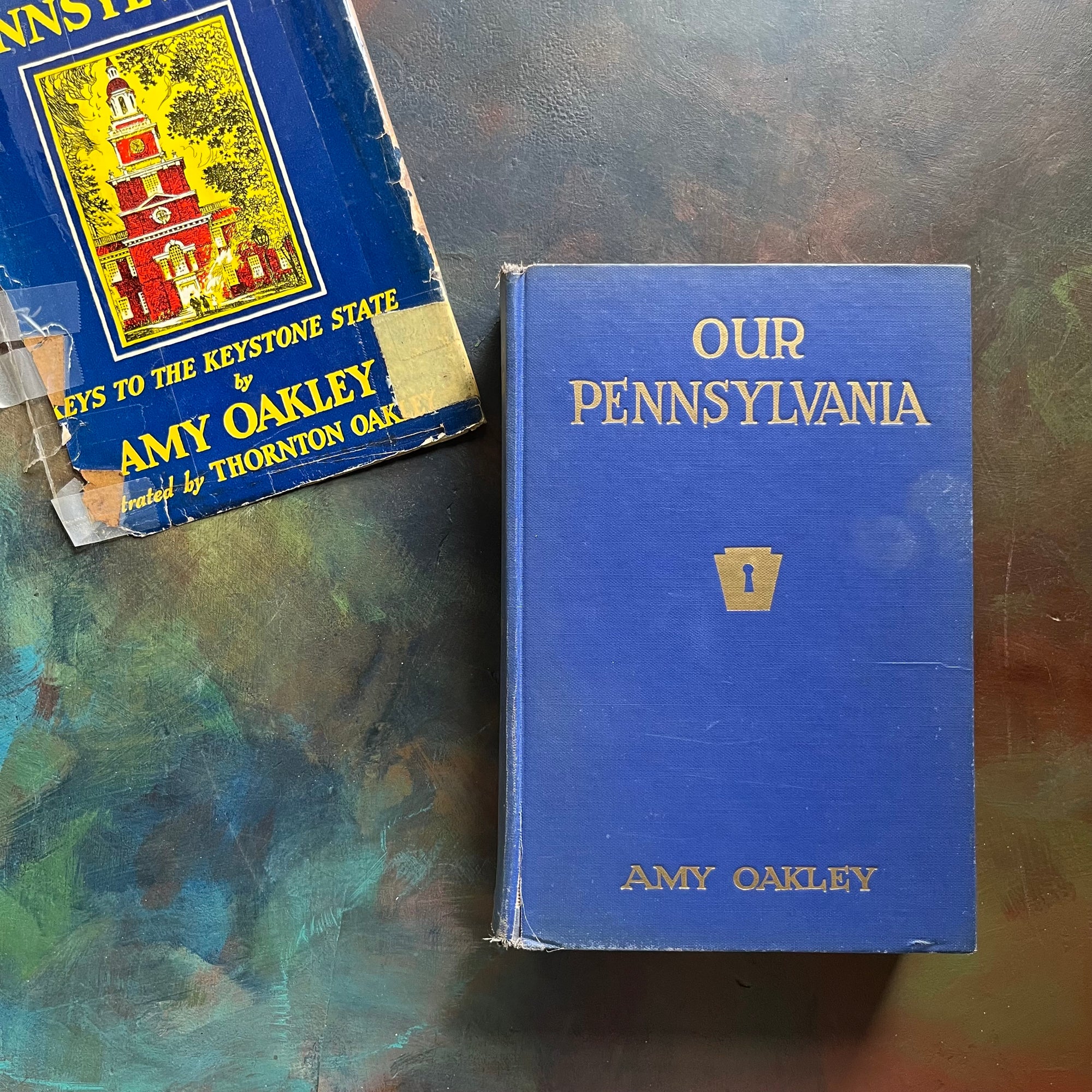 Our Pennsylvania-Keys to the Keystone State by Amy Oakley-vintage Pennsylvania History Book-view of the front cover