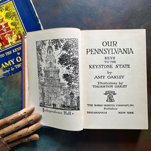 Our Pennsylvania-Keys to the Keystone State by Amy Oakley-vintage Pennsylvania History Book-view of the title page