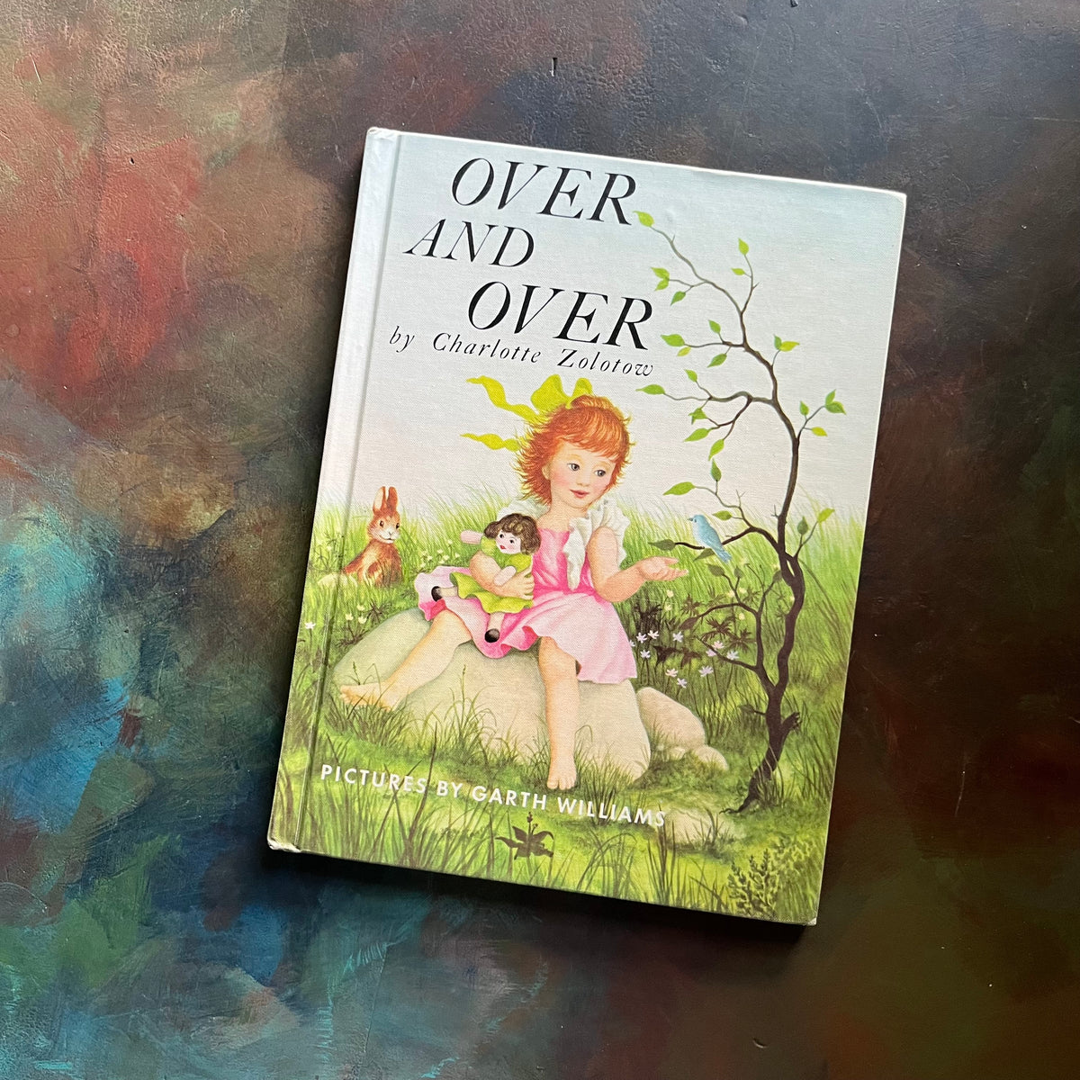 Over and Over written by Charlotte Zolotow with illustrations by Garth Williams-vintage children's picture book-view of the front cover