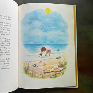 Over and Over written by Charlotte Zolotow with illustrations by Garth Williams-vintage children's picture book-view of the illustrations by Garth Williams - seaside on the beach