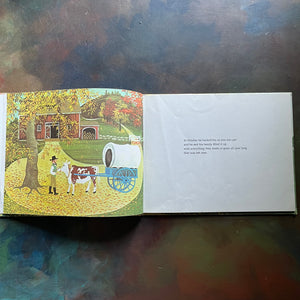 Ox-Man Cart written by Donald Hall with illustrations by Barbara Cooney-vintage children's picture book-1980 Caldecott Medal Winner-view of the illustrations