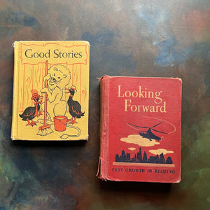 Easy Growth in Reading Vintage School Books-Good Stories-view of the front covers