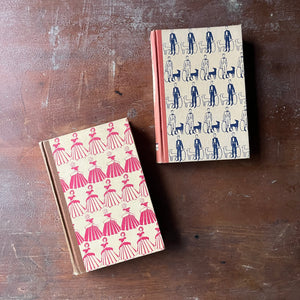 Pair of Illustrated Junior Library Editions:  Little Women and Little Men by Louisa May Alcott