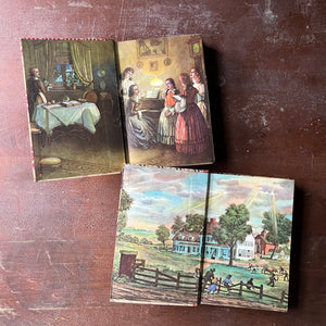 Pair of Illustrated Junior Library Editions:  Little Women and Little Men by Louisa May Alcott