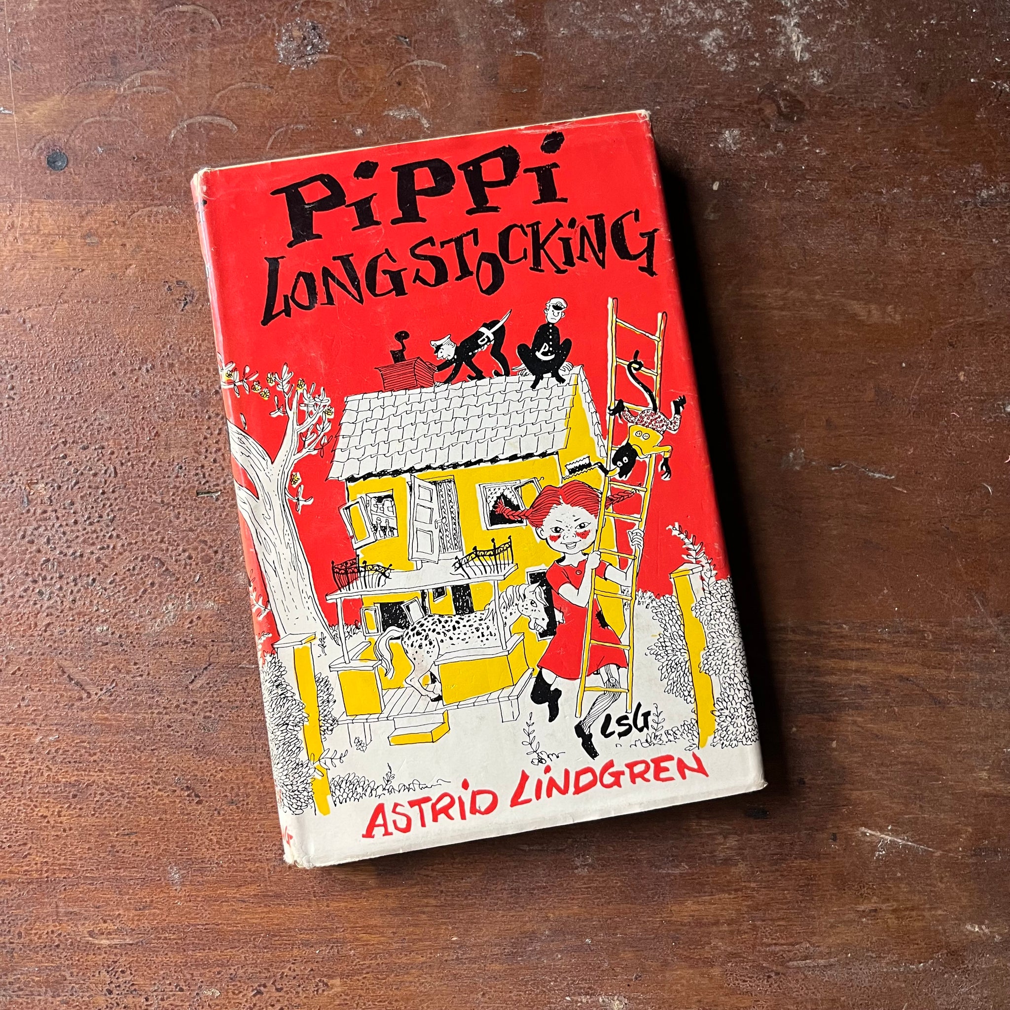 Pippi Longstocking By Astrid Lindgren - 1950 Book Club Edition - Log ...