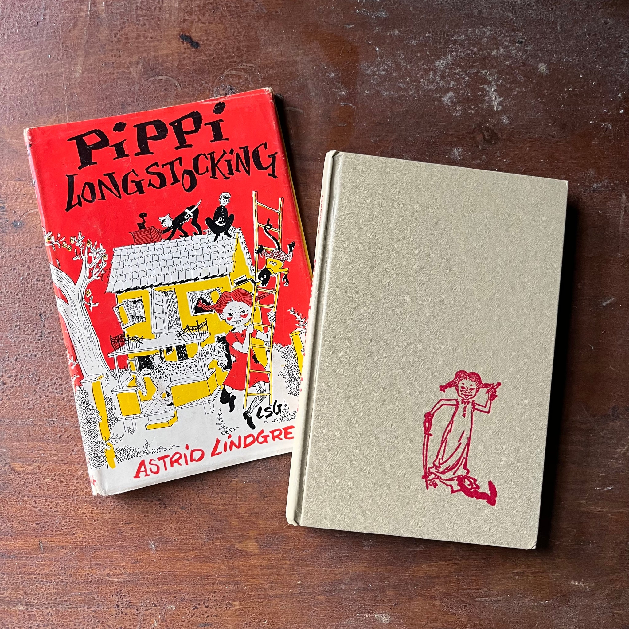 Pippi Longstocking By Astrid Lindgren 1950 Book Club Edition Log