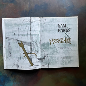 Sam, Bangs & Moonshine by Evaline Ness-vintage children's picture book-1967 Caldecott Winner-view of the title page