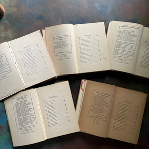 Set of 5 Tom Swift Antique Books written by Victor Appleton-adventure books for boys-view of the copyright & contents pages