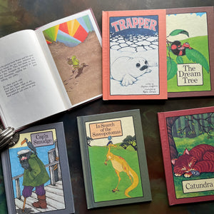 A Serendipity Book Set of Six Written by Stephen Cosgrove with Illustrations by Robin James-vintage children's picture books for Weekly Reader Books-view of the full-color illustrations