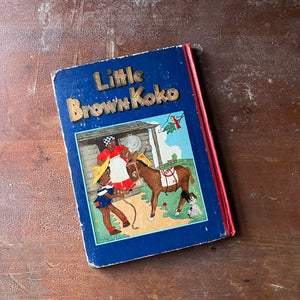 vintage children's story book - Stories of Little Brown Koko written by Blanche Seale Hunt with illustrations by Dorothy Wagstaff - view of the back cover