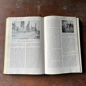 vintage children's history book, history textbook, American History, vintage school book - Story of America written by Ralph Volney Harlow & published in 1949 - view of the photographs
