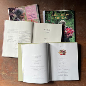 vintage gardening books, vintage biographies, Tasha Tudor - Tasha Tudor's Garden by Tovah Martin with Photographs by Richard W. Brown and The Private World of Tasha Tudor by Tasha Tudor and Richard Brown - view of the copyright & content pages