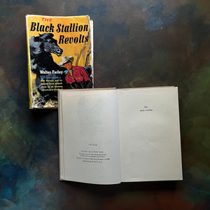 The Black Stallion Revolts by Walter Farley-vintage Black Stallion Serie Book-adventure books for children-view of the copyright page