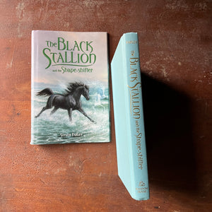 The Black Stallion Book Series, children's chapter book - The Black Stallion and the Shape Sifter by Stephen Farley (the son of Walter Farley) - view of the spine