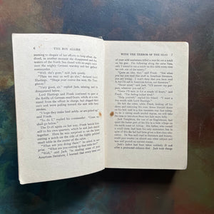 vintage children’s chapter book, adventure series book for boys, The Boy Allies Series – The Boy Allies with the Terror of the Seas by Ensign Robert L. Drake - view of the inside content