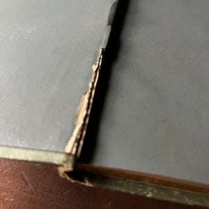 The Closing Scene by Thomas Buchanan Read-antique poetry book-view of the crack in the spine at the front of the book