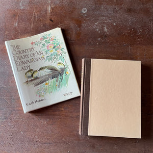 vintage nature sketchbook & diary - The Country Diary of An Edwardian Lady written & illustrated by Edith Holden - view of the front cover