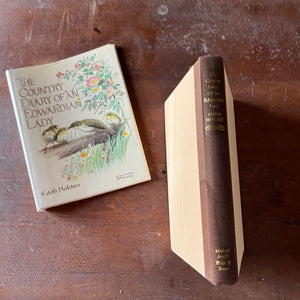 vintage nature sketchbook & diary - The Country Diary of An Edwardian Lady written & illustrated by Edith Holden - view of the spine