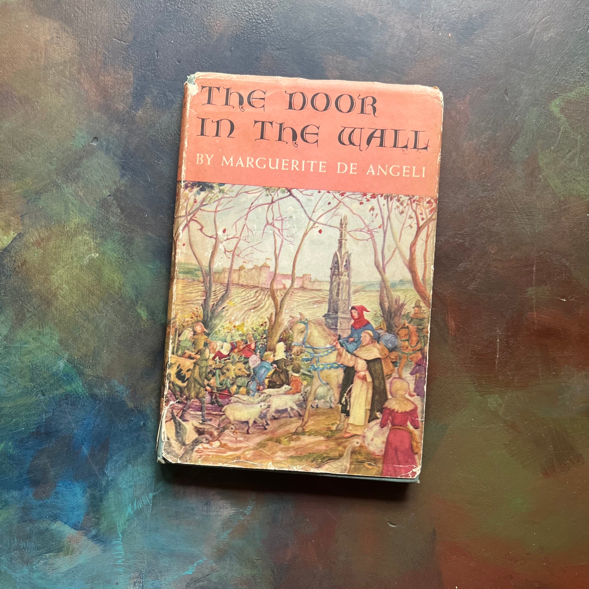 The Door in the Wall Written by Marguerite de Angeli-1950 Newbery Award Winning Book-vintage children's chapter book-view of the dust jacket's front cover