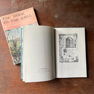 vintage children's chapter book, Newbery Medal Winner - The Door in the Wall written & illustrated by Marguerite De Angeli - view of the copyright page