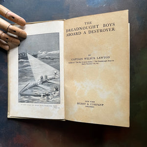 The Dreadnought Boys Abroad a Destroyer written by Captain Wilbur Lawton-1911 Edition-vintage adventure book-view of the title page